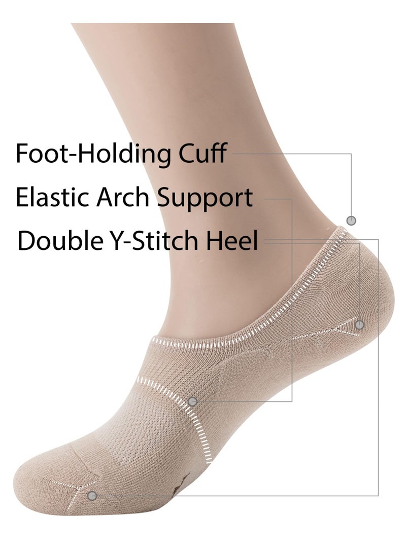 No Show Socks For Women Men Cotton Cushion Footies Liner S M L XL - Image 4
